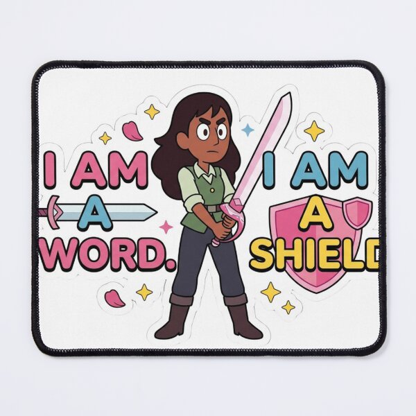 Item preview, Connie Maheswaran I Am A Sword And Shield Quote designed and sold by 0Zetgest.