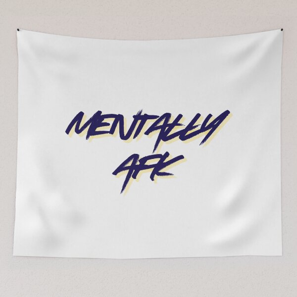 Item preview, Mentally AFK – Minimalist Funny Typography Design designed and sold by selvashop.