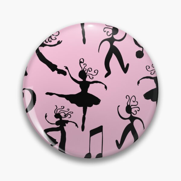 Item preview, Dancers in Silhouette on pink background designed and sold by Nana Dancer Designs.