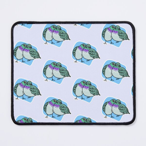 Item preview, Cuddling Pigeons (blue)  designed and sold by SamuelDendro.