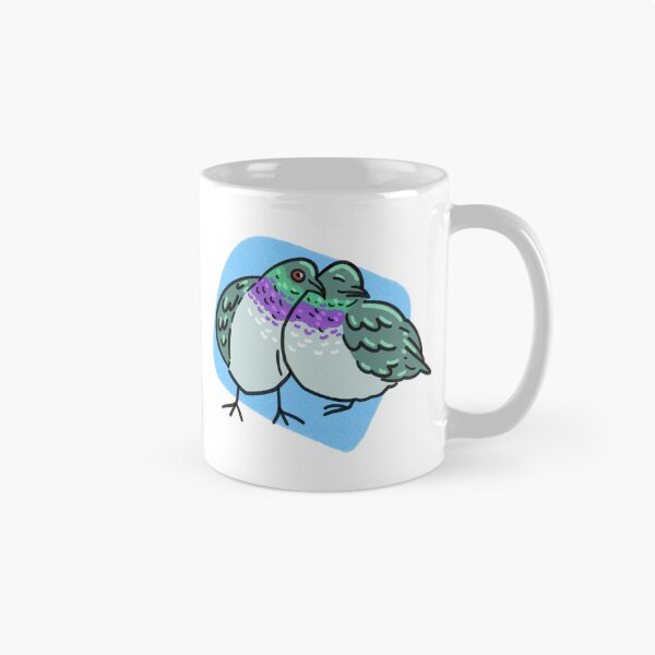 Item preview, Cuddling Pigeons (blue)  designed and sold by SamuelDendro.