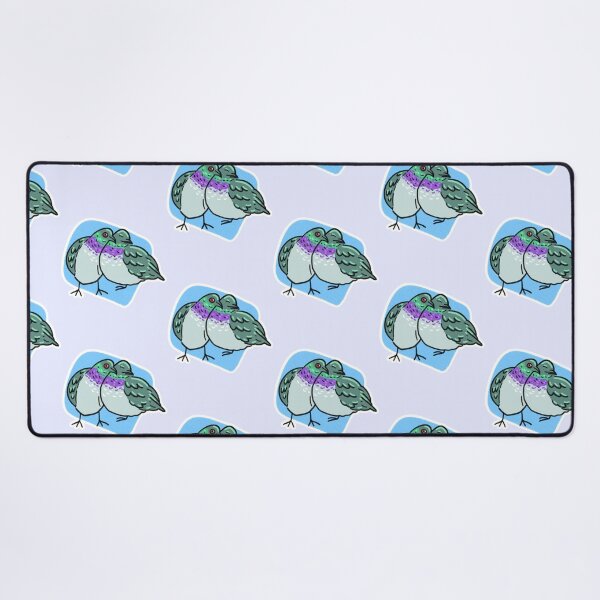 Item preview, Cuddling Pigeons (blue) designed and sold by SamuelDendro.