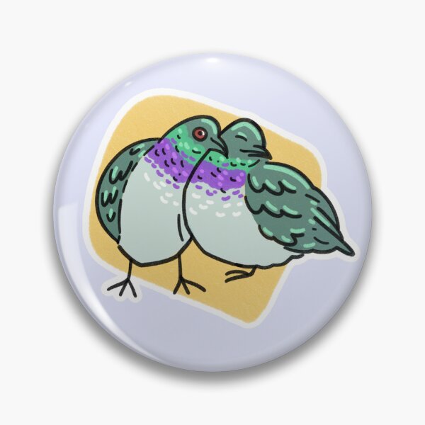 Item preview, Cuddling Pigeons (yellow) designed and sold by SamuelDendro.