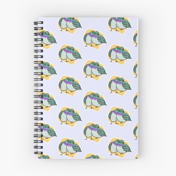 Item preview, Cuddling Pigeons (yellow)  designed and sold by SamuelDendro.