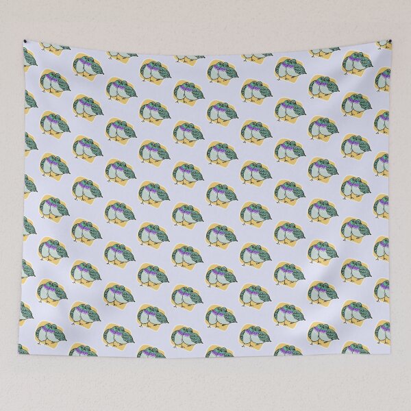 Item preview, Cuddling Pigeons (yellow)  designed and sold by SamuelDendro.