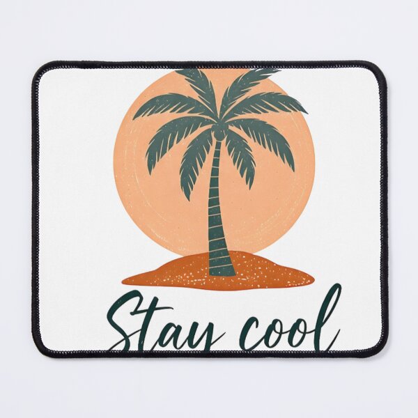 Item preview, Stay Cool Retro Palm Tree Sunset Beach designed and sold by ThunderRed.