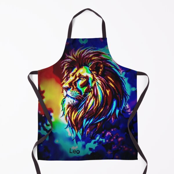 Item preview, Leo: Celestial King | Neon Cosmic Zodiac Lion designed and sold by Jus1sicpuppy.