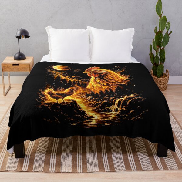 Item preview, Chicken Howling At The Moon Vintage Funny designed and sold by nosu-art-pod.