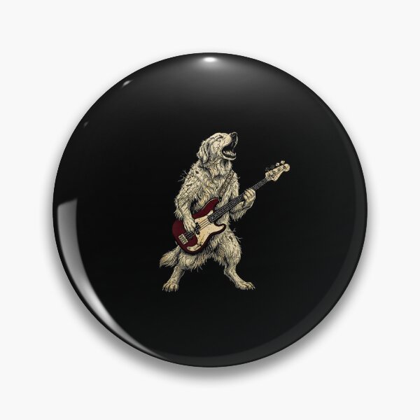Item preview, Halloween Golden Retriever Playing Electric Guitar Funny Dog designed and sold by Rahamkshop.