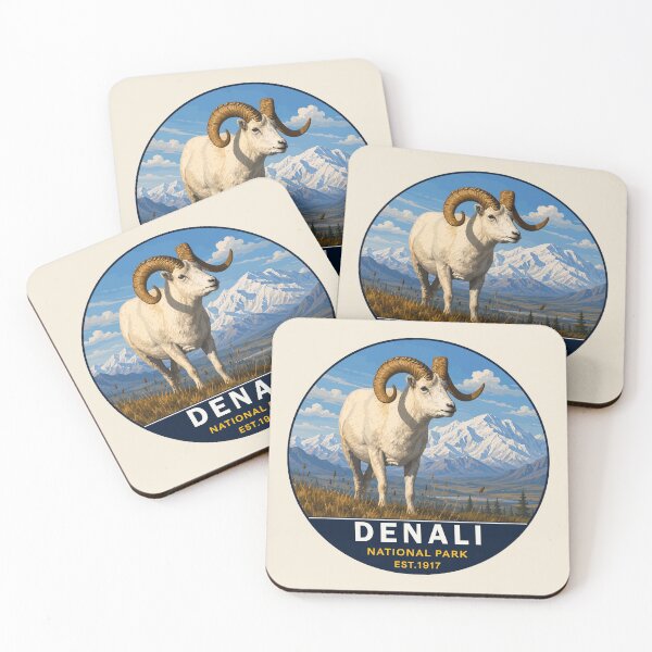 Item preview, Denali National Park Retro Mountain Wilderness designed and sold by Gideon Emmerich.