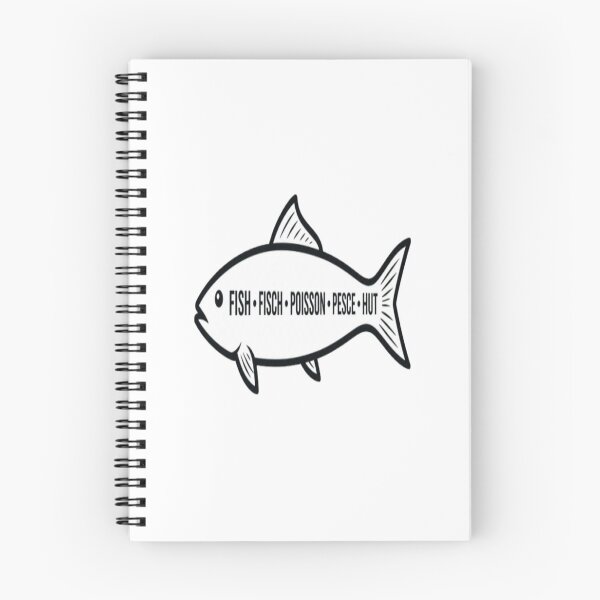 Item preview, Fish in 5 Languages T-Shirt | English German French Italian Maltese | Multilingual Fish Design designed and sold by ELVIN DESIGNS.