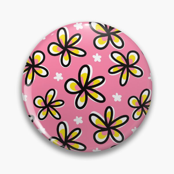 Item preview, Pink Plumeria Doodle Flowers Pattern designed and sold by CI Creative Design LLC.