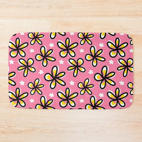Item preview, Pink Plumeria Doodle Flowers Pattern designed and sold by CI Creative Design LLC.