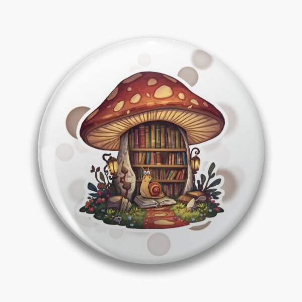 Item preview, Cute Snail Library Cottagecore Fantasy designed and sold by iamKRUK.
