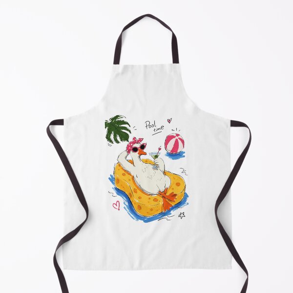 Item preview, Pool Time Funny Duck with Sunglasses & Cocktail – Hand-Drawn Art designed and sold by RamyGallery.