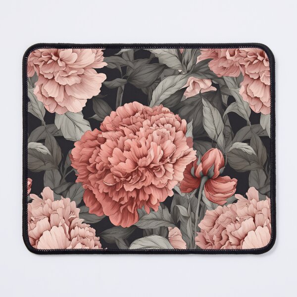 Item preview, Pink Blooms on Black designed and sold by The Painted Lamb.