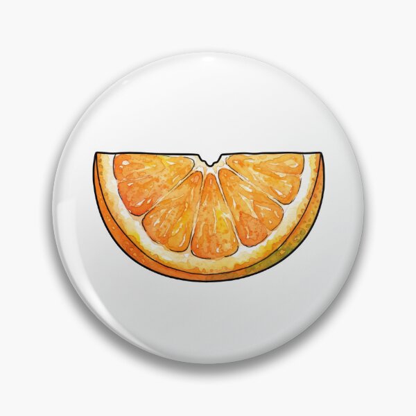Item preview, Watercolor Orange Slice Aesthetic Sticker designed and sold by sillyweas.