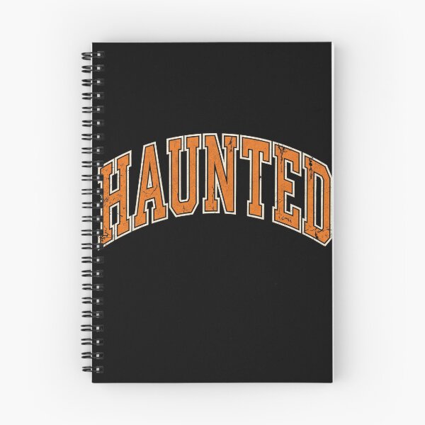 Item preview, Vintage Distressed Haunted Halloween Varsity Shirt designed and sold by TeNovaStudio.