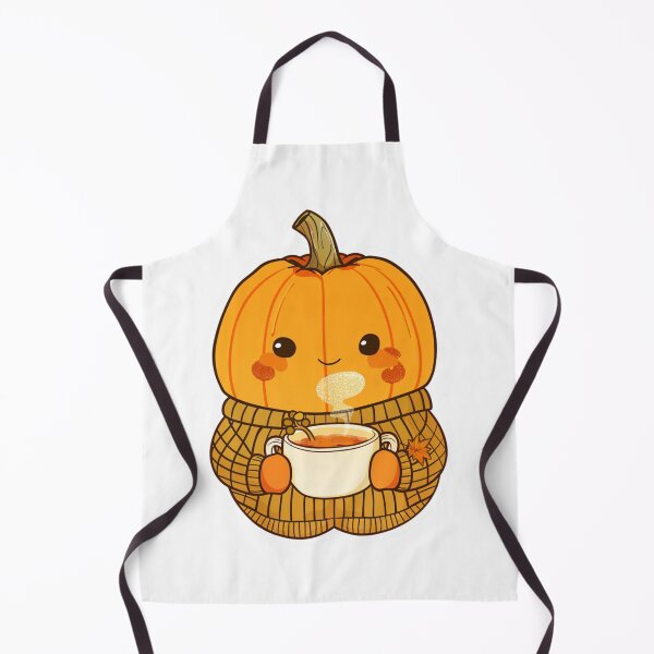 Item preview, Cozy Fall Pumpkin In Sweater Drinking Tea Sticker designed and sold by VectorForge.