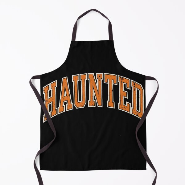 Item preview, Vintage Distressed Haunted Halloween Varsity Shirt designed and sold by TeNovaStudio.