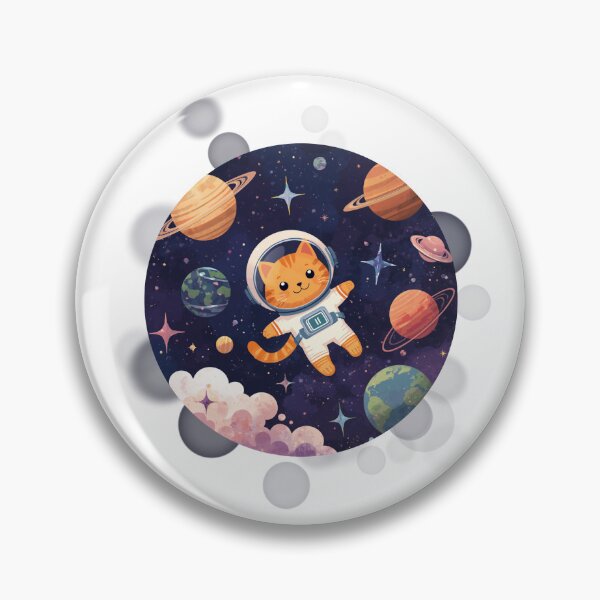 Item preview, Orange Cat Astronaut Cute Space designed and sold by iamKRUK.