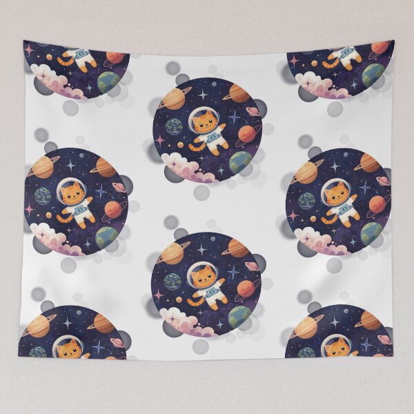 Item preview, Orange Cat Astronaut Cute Space designed and sold by iamKRUK.