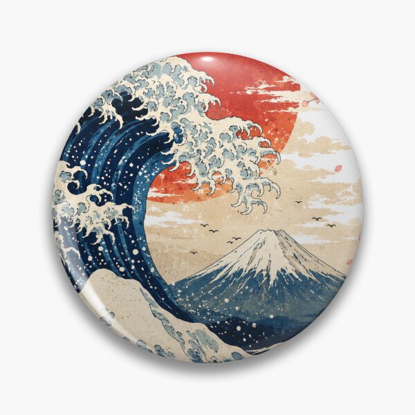 Item preview, Japanese Great Wave Wall Art designed and sold by GrzywaM.