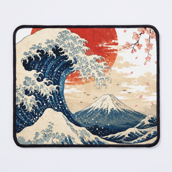Item preview, Japanese Great Wave Wall Art designed and sold by GrzywaM.