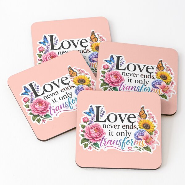 Item preview, Love Never Ends It Only Transforms - Vibrant Floral Butterfly Sticker designed and sold by Scro-Ciob-Shop.