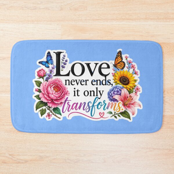 Item preview, Love Never Ends It Only Transforms - Vibrant Floral Butterfly Sticker designed and sold by Scro-Ciob-Shop.