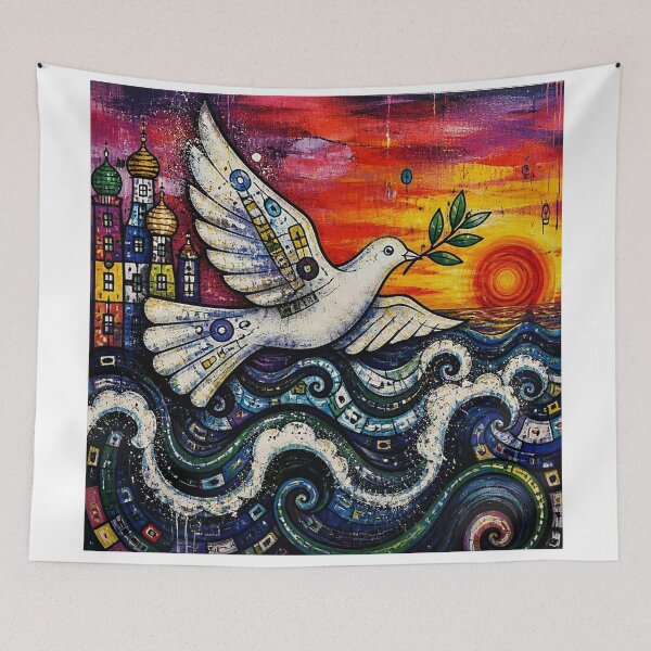 Item preview, Dove returns with Olive branch designed and sold by George Hutton Hunter.