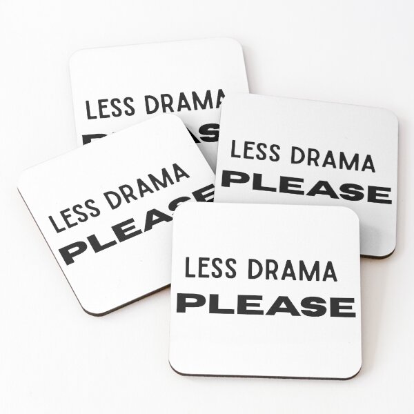 Item preview, Less Drama Please Sarcastic Minimalist Typography Shirt designed and sold by FarazDesign110.