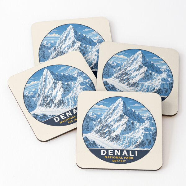 Item preview, Denali National Park Retro Mountain Wilderness designed and sold by Gideon Emmerich.