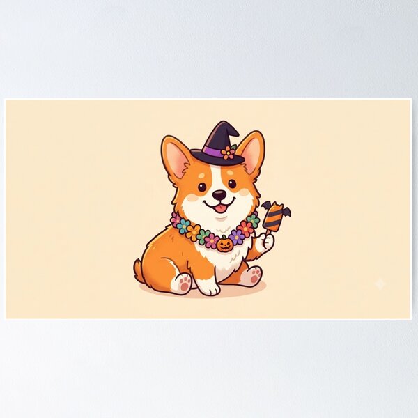 Item preview, SummerWeen Corgi designed and sold by dupreestabs.