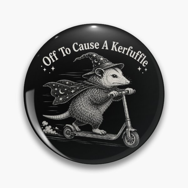 Item preview, Off To Cause A Kerfuffle, Funny Opossum Scooter, Mental Health, Sarcastic Humor, Animal Lover Gift designed and sold by Sprinkle12345.