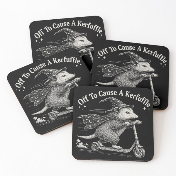 Item preview, Off To Cause A Kerfuffle, Funny Opossum Scooter, Mental Health, Sarcastic Humor, Animal Lover Gift designed and sold by Sprinkle12345.