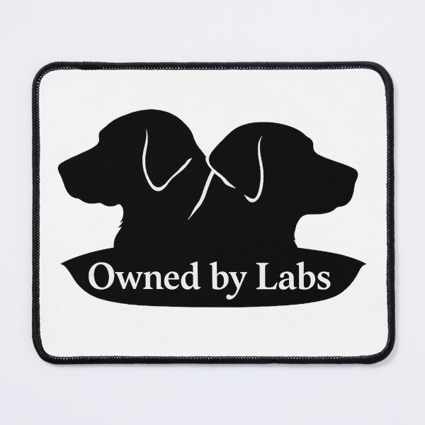 Item preview, Owned by Labs - Funny Labrador Lover Silhouette designed and sold by ArtsyDog42.