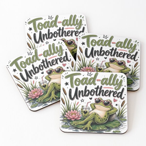 Item preview, Toad Ally Unbothered Funny Frog designed and sold by Odd Culture Supply.