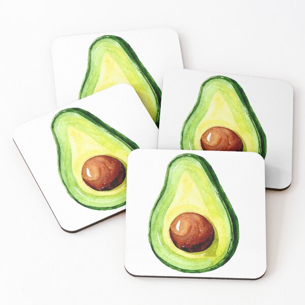 Item preview, Watercolor Avocado Aesthetic Sticker designed and sold by sillyweas.