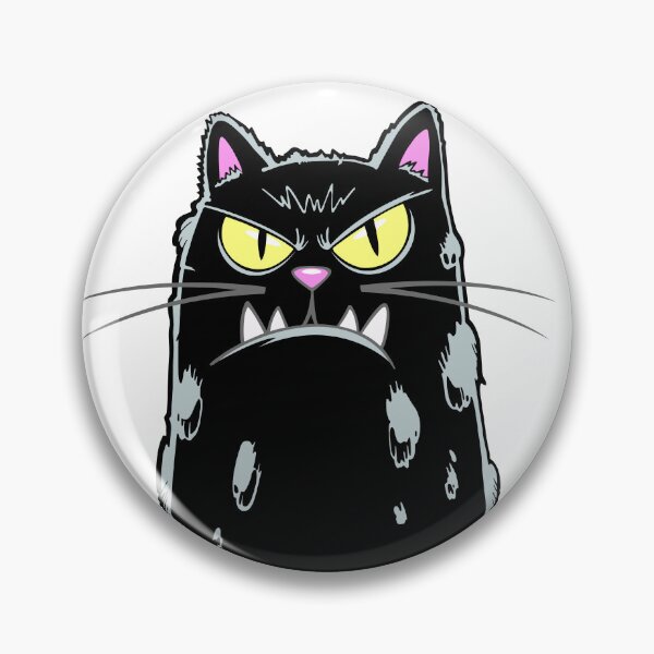 Item preview, Black cat on a white background designed and sold by QuanntixArt.