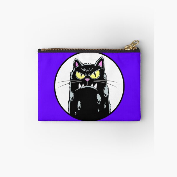 Item preview, Black cat on a white background designed and sold by QuanntixArt.