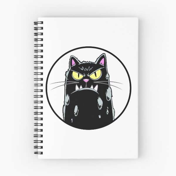 Item preview, Black cat on a white background designed and sold by QuanntixArt.