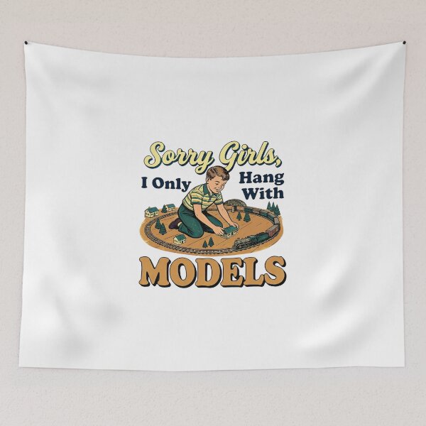 Item preview, Copy of Sorry Girls I Only Hang With Models Model Train Funny Hobby designed and sold by LunaMagicStudio.