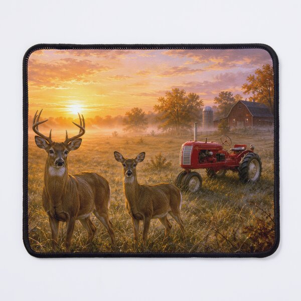 Item preview, Whitetail Deer Standing in Farm Field designed and sold by Maria Dryfhout.