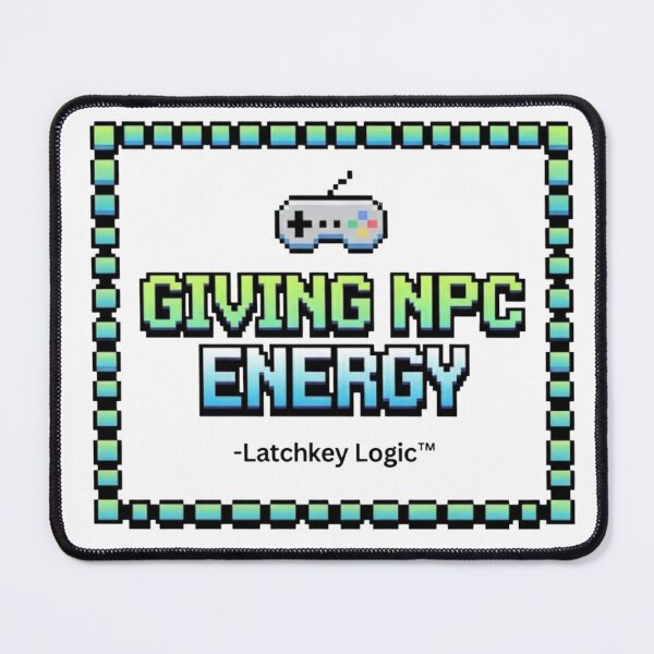 Item preview, Giving NPC Energy • Surreal Digital Mind Quote designed and sold by Latchkey Logic.