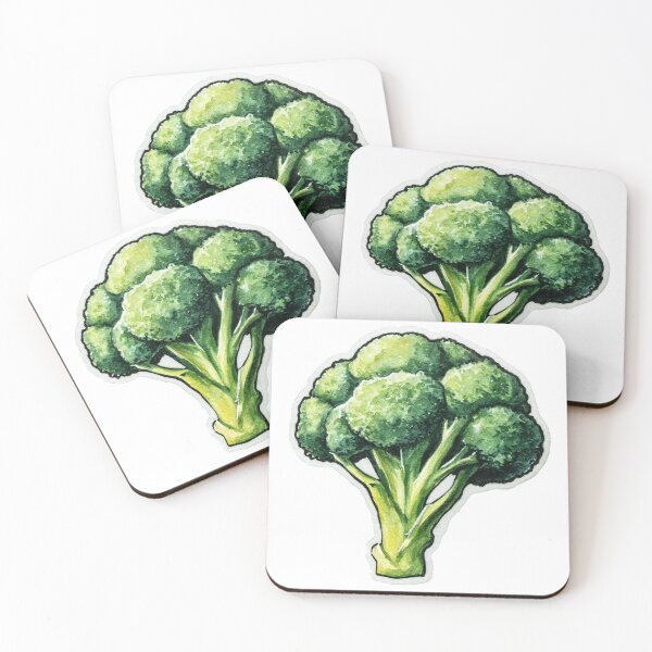 Item preview, Watercolor Broccoli Aesthetic Sticker designed and sold by sillyweas.