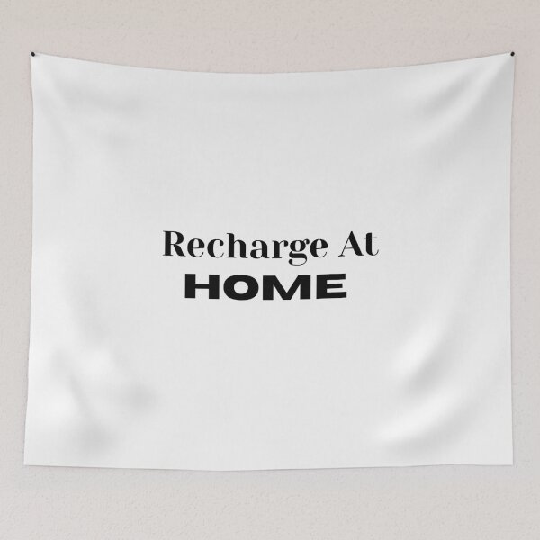 Item preview, Recharge At Home Funny Introvert Social Battery designed and sold by FarazDesign110.