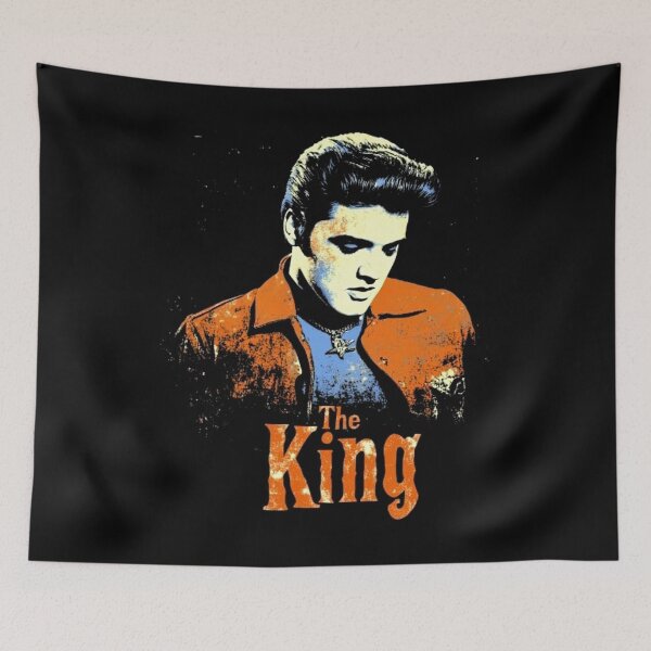 Item preview, Vintage 1950s Rock and Roll Guitarist - Retro Rockabilly King Art designed and sold by britjonny52.