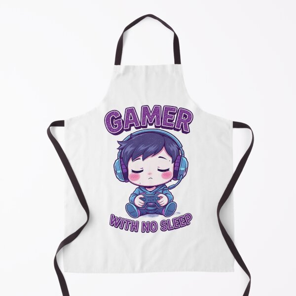 Item preview, Gamer With No Sleep Cute Chibi Gaming Boy designed and sold by ThunderRed.