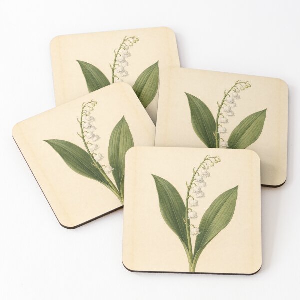 Item preview, Lily of the Valley Botanical Illustration Print designed and sold by NuvoraNest.